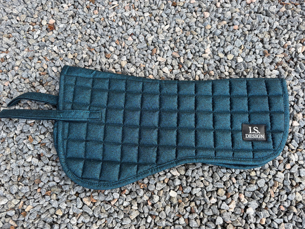 I.S. Design - Sadel underlag - Forest Green Glitter