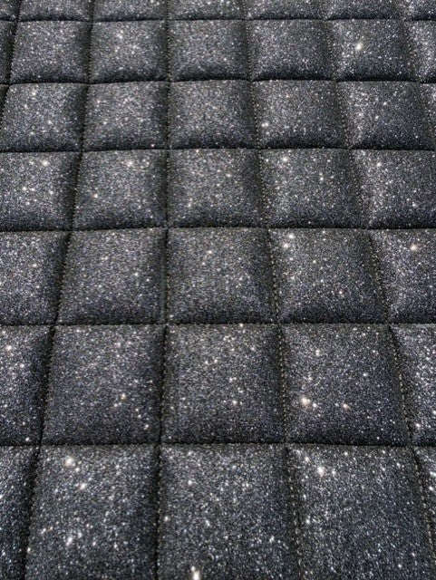 I.S. Design - Sadel underlag - Sort Glitter
