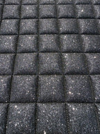 I.S. Design - Sadel underlag - Sort Glitter