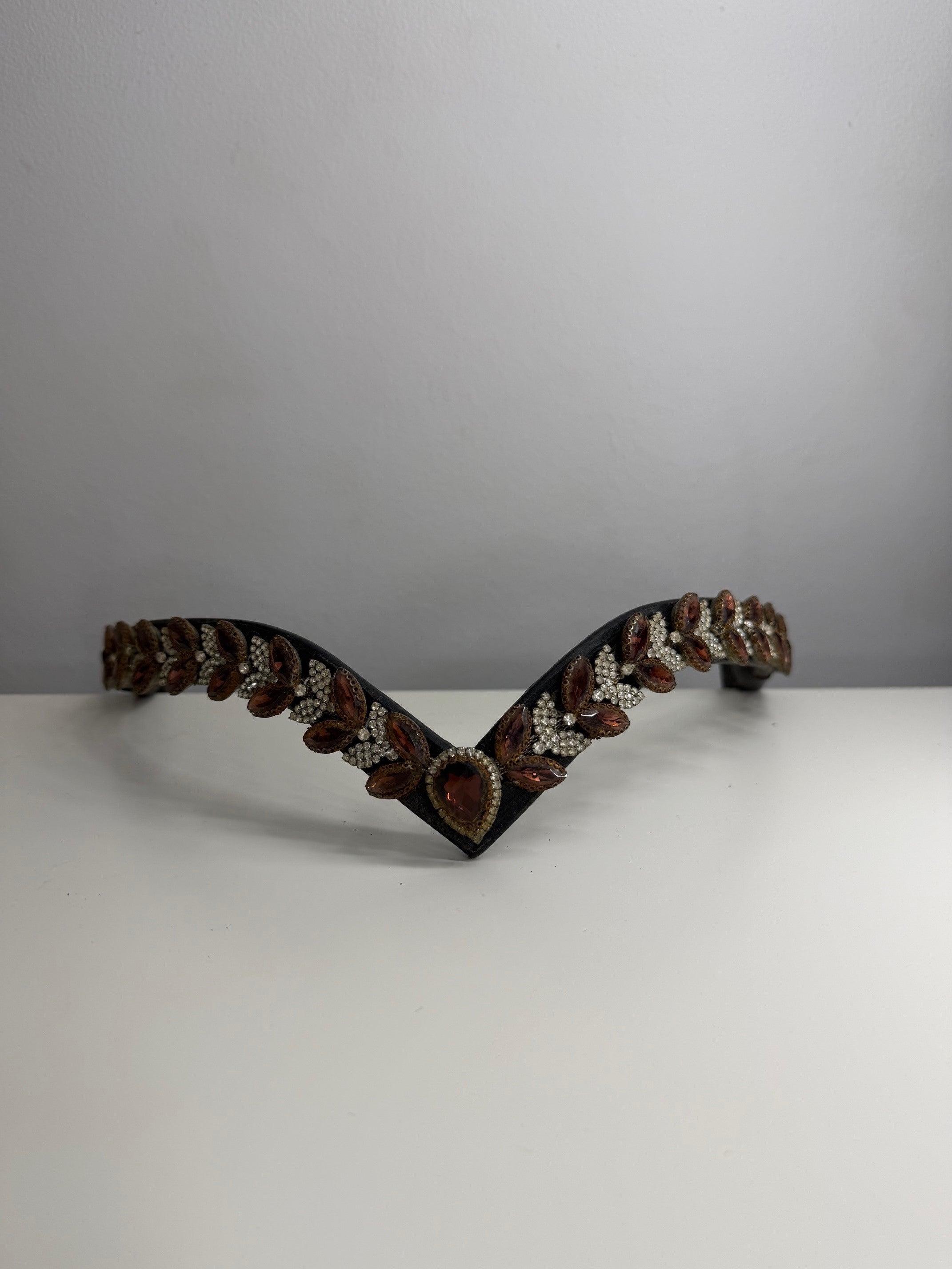 Nordic Horse pandebånd - bordeaux rød