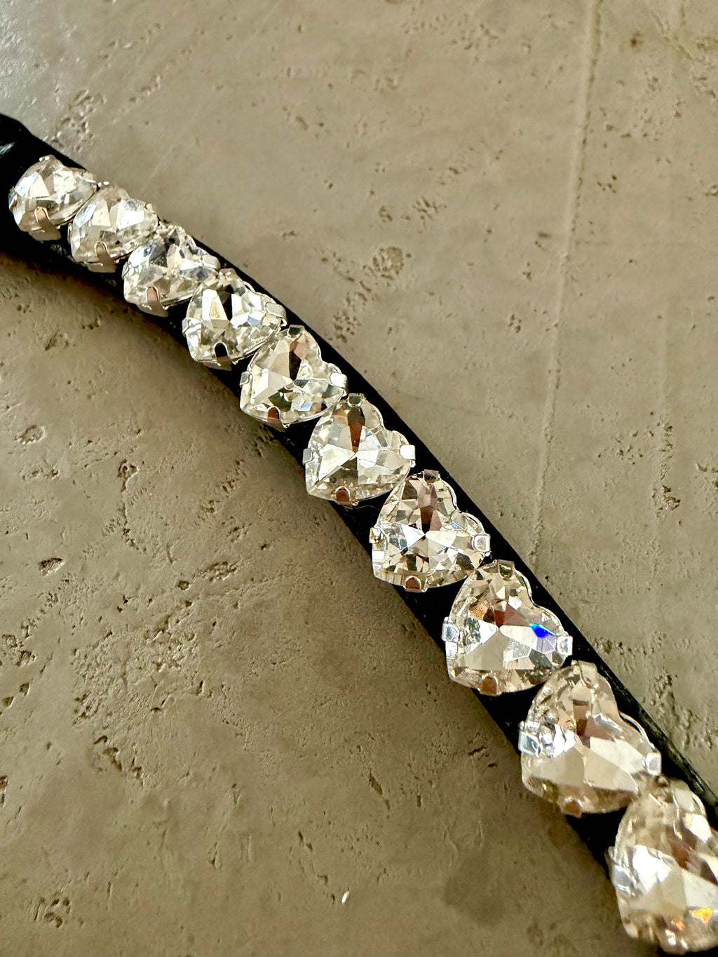 Hjerte pandebånd - Silver