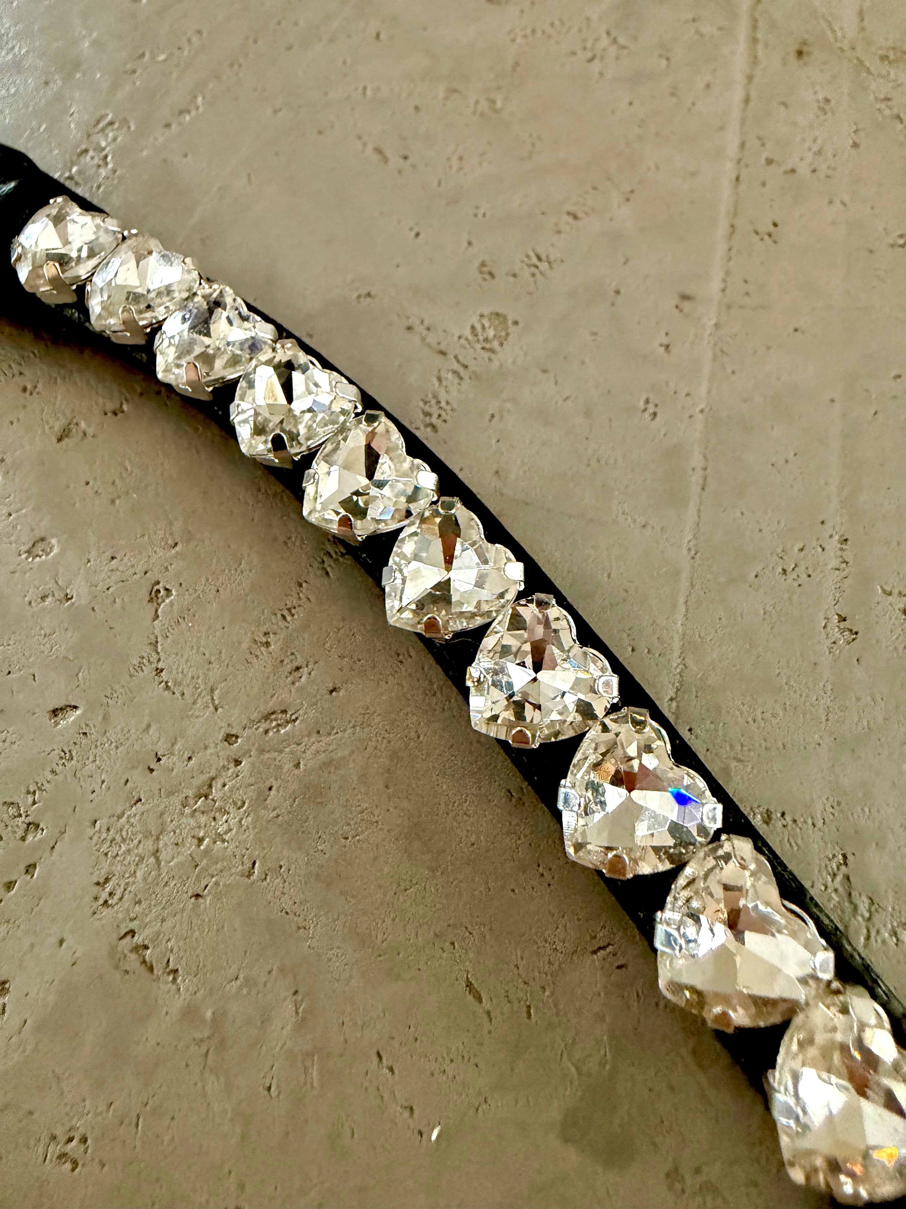 Hjerte pandebånd - Silver