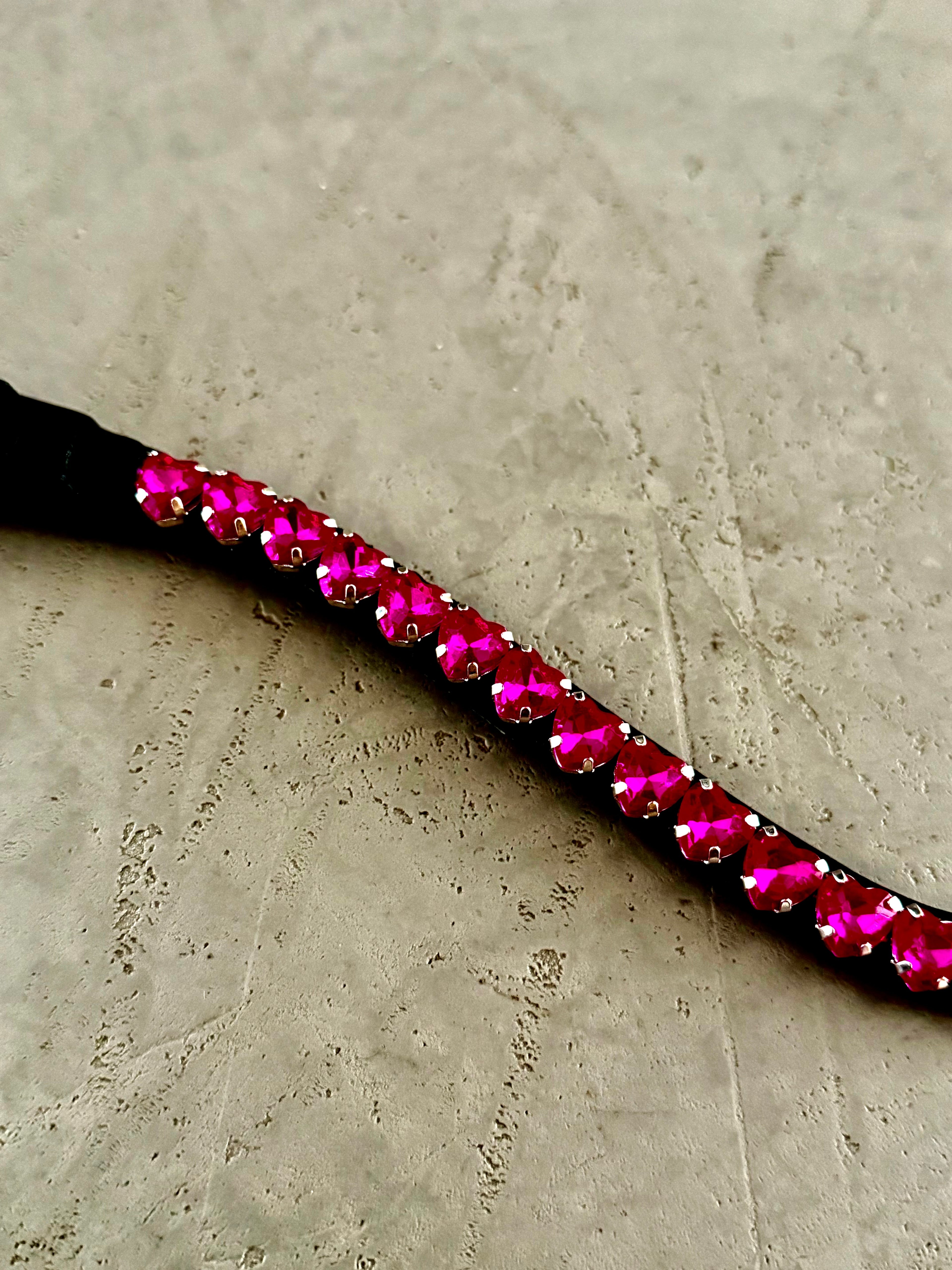 Hjerte pandebånd - Pink